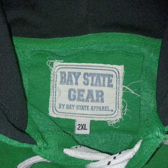 BAY STATE GEAR BOSTON SHAMROCK EMBROIDERED SWEATSHIRT HOODIE MEN'S SIZE 2XL - Picture 5 of 12